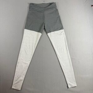 Gymshark High-Rise Training Leggings Color Block Heather Gray Light Gray Small